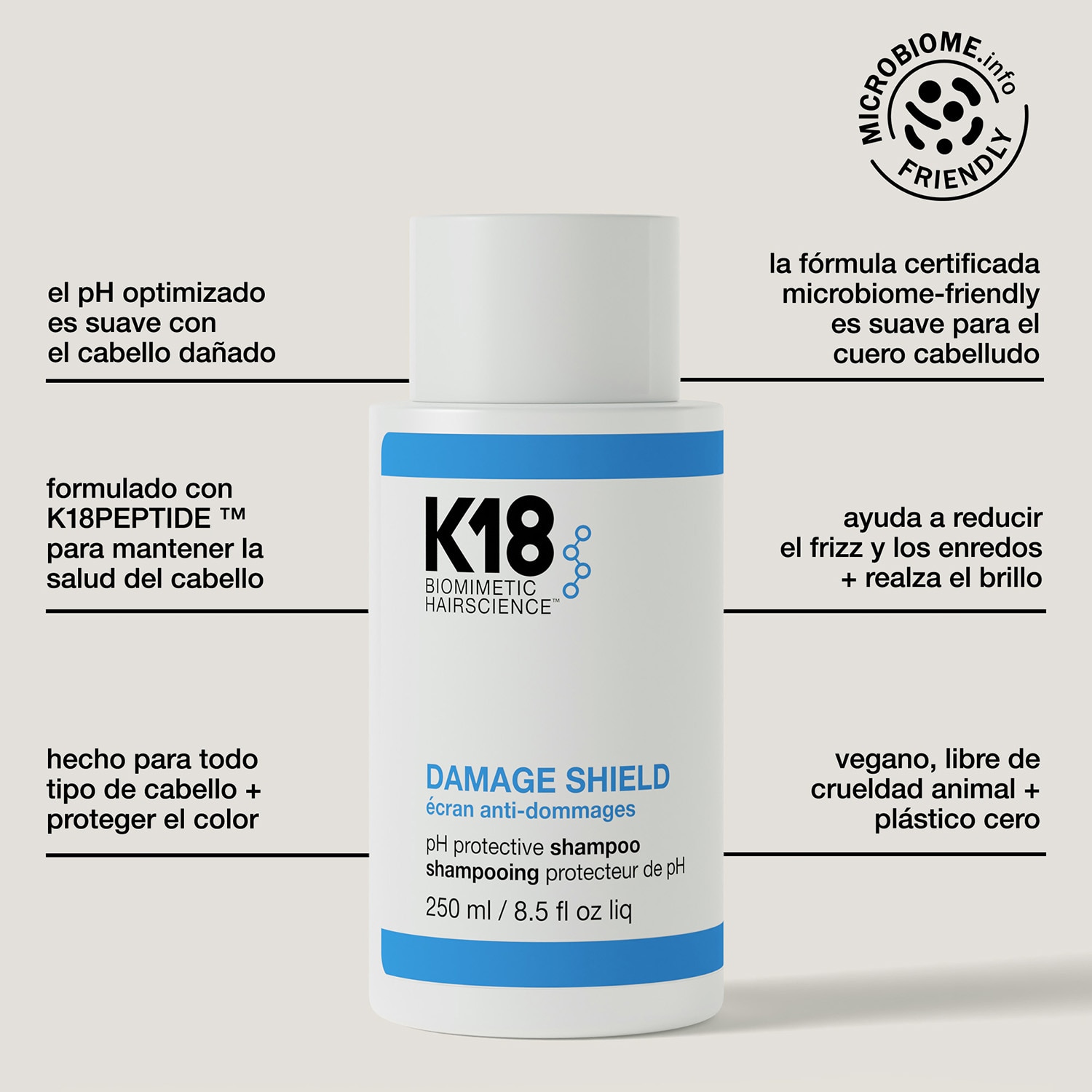 K18 DAMAGE SHIELD PH PROTECTIVE SHAMPOO (SHAMPOO PROTECTOR PH)